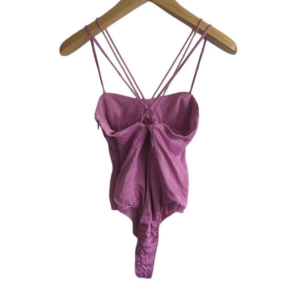 Zara Satin-Effect Strappy Bodysuit - Picture 6 of 8